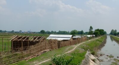 नहर अतिक्रमण हटाउन चार सय घरटहरा हटाइँदै