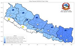 कोशीमा भारी वर्षाको सम्भावना, तराईका केही क्षेत्रमा तातो लहरको जोखिम