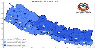 केही स्थानमा हल्कादेखि मध्यम वर्षाको सम्भावना