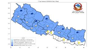 हिमाली तथा पहाडी भागमा वर्षा हुने, तराईमा गर्मी बढ्ने