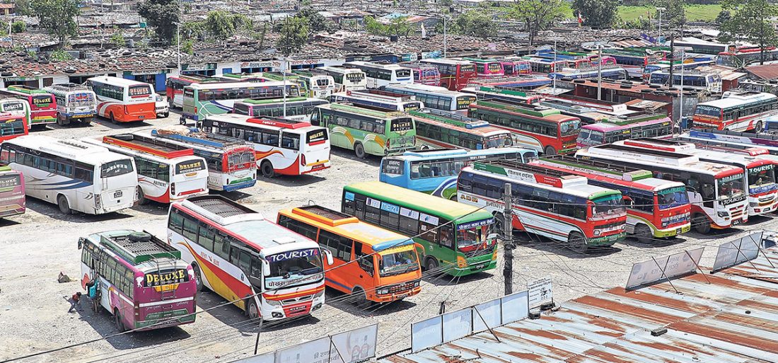 अन्तरप्रदेश चल्ने सार्वजनिक यातायातको भाडा दुई प्रतिशते घट्यो