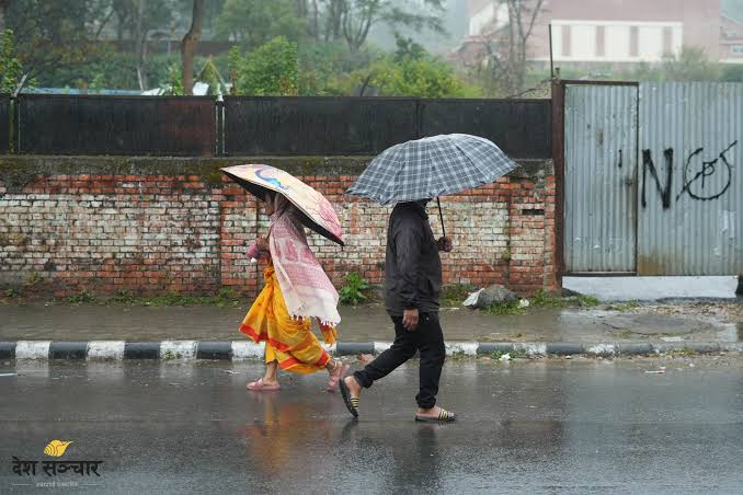 मनसुनी वायुको प्रभाव कायम, विभिन्न प्रदेशमा वर्षा