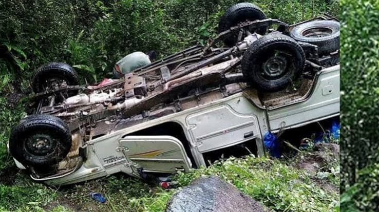 बोलेरो गाडी दुर्घटना हुँदा दुई जनाको घटनास्थलमा मृत्यु,चार घाइते