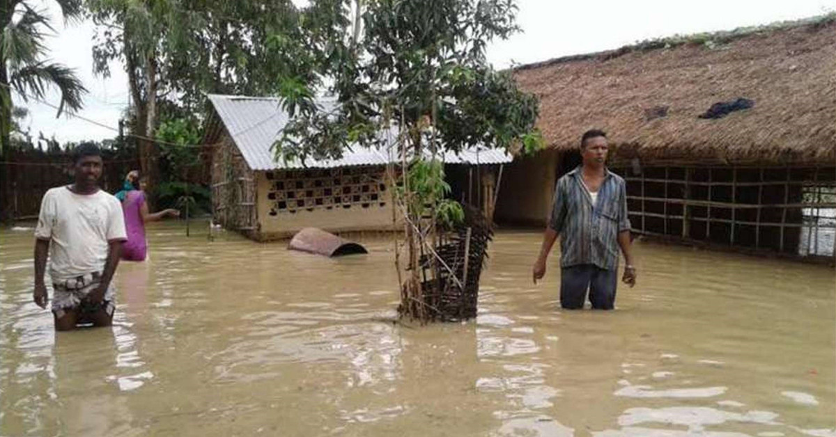 सप्तरीका ५०० घर डुबानमा