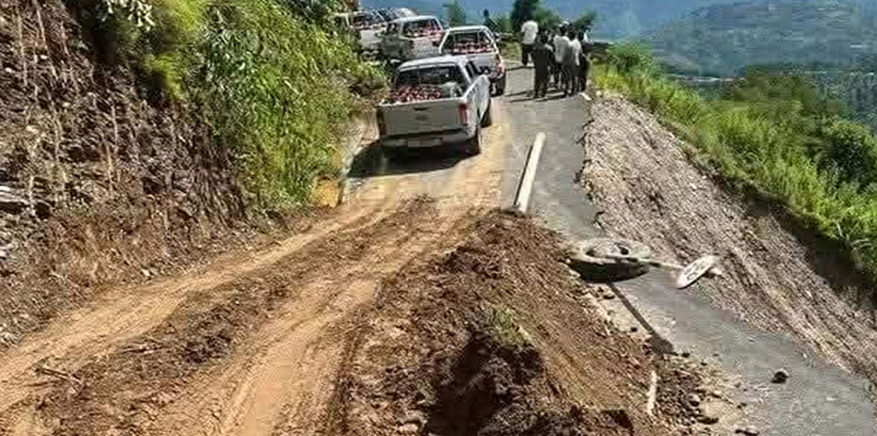 पर्वतको नयाँपुलमा एकतर्फी यातायात सञ्चालन
