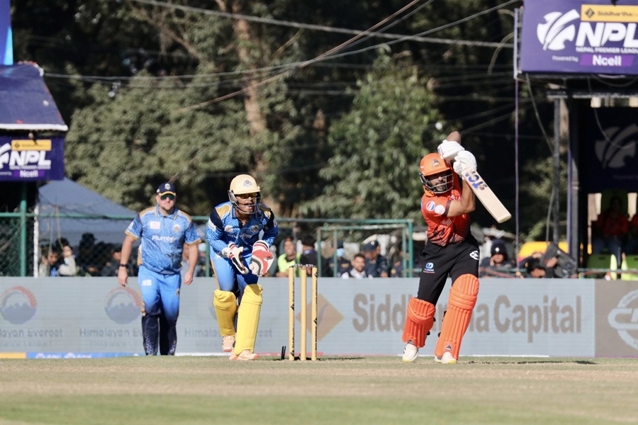 एनपिएलः बोपाराको अर्धशतक मद्दतमा चितवन राइनोज विजयी