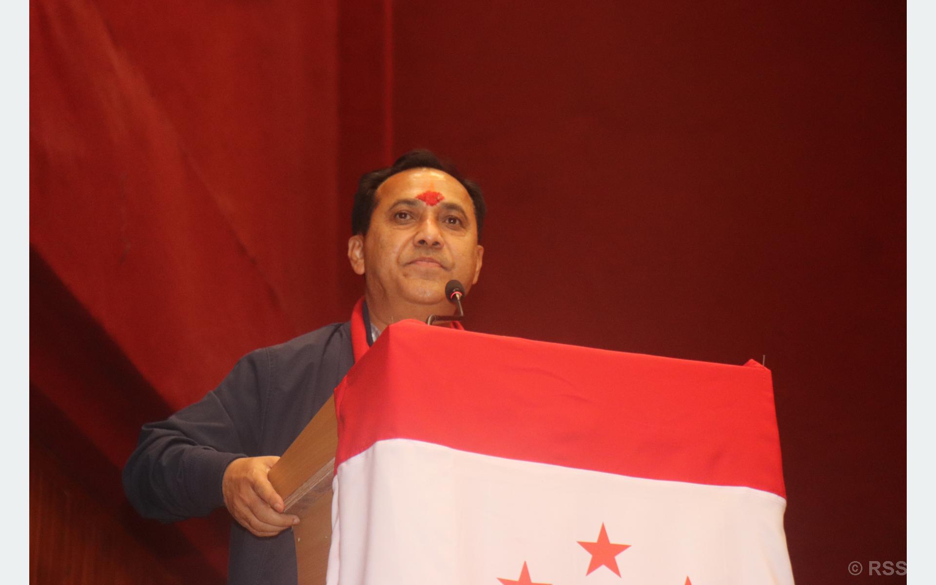 देशलाई नयाँ चरणमा लैजाने जिम्मेवारी कांग्रेससँग छः उपसभापति शर्मा