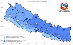 पश्चिमीसहित स्थानीय वायुको प्रभावः तराईमा तातो दिन, पहाडका केही स्थानमा वर्षा