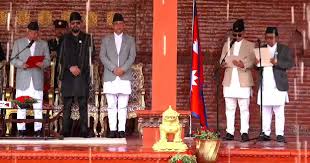 नवनियुक्त मन्त्रीद्वय गुरुङ र पुनद्वारा सपथ ग्रहण