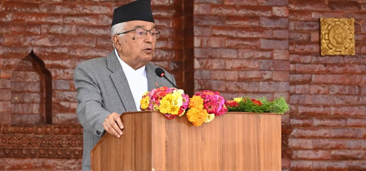इतिहासको असल पक्षको अनुसरण गर्न सके मात्र वर्तमानलाई न्याय गर्न सकिनेःराष्ट्रपति पौडेल